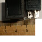 SWITCH-ON-OF-R9R2KKET0F INTERRUPTOR ON OF 9A 250V 6A 125V  4(1)A 250V 4PIN  PIN BLACK NEGRO